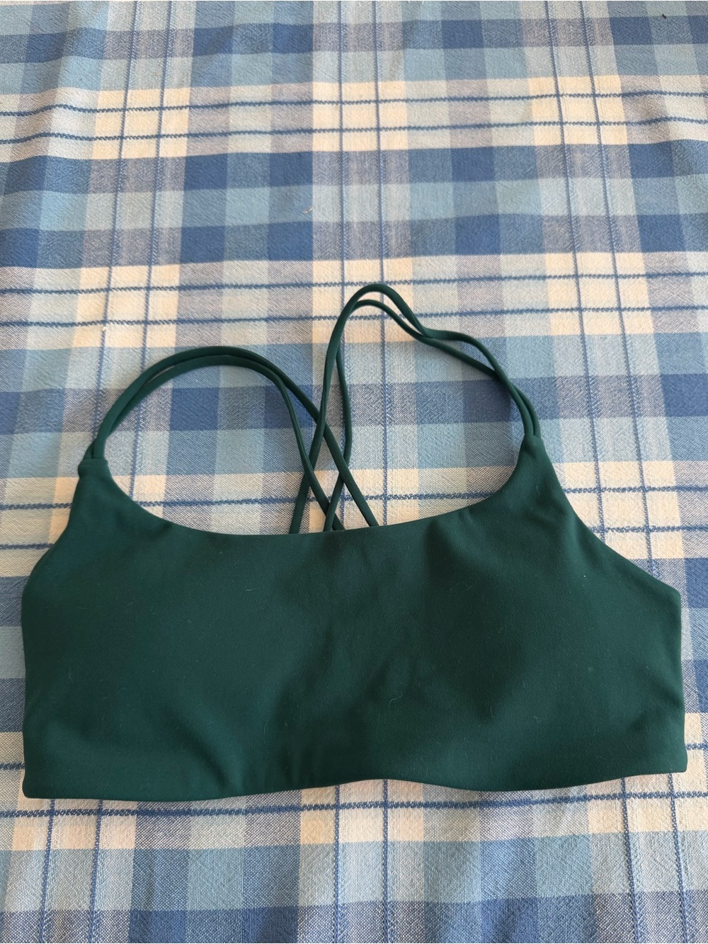 Everyday Strappy Bralette in Deep Green